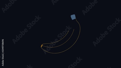  Yellow Banana Icon for Healthy Snacks