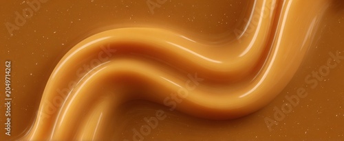 Molten caramel texture evokes a rich indulgent allure with its glossy smooth finish.