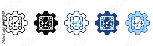 Фотография Dependencies icon set multiple style collection