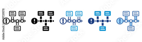 Canvastavla Timeline icon set multiple style collection