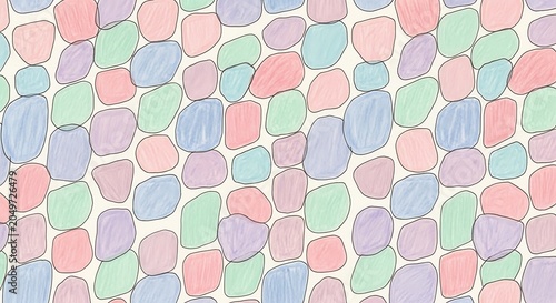 Colorful Mosaic Pattern Background Texture.