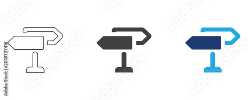 Tableau sur toile Decision Making Confusion Icon with Person and Question Mark Symbolizing Uncertainty, Indecision and Deliberation