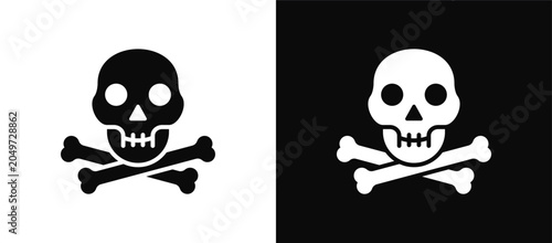Foto Skull icon set multiple color collection