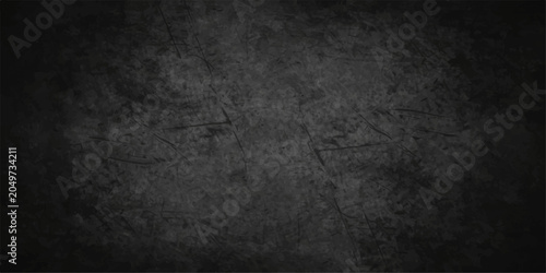 Foto Textured dark grunge background, weathered concrete surface, with subtle scratches and variations in tone creating a gritty, industrial, or distressed aesthetic