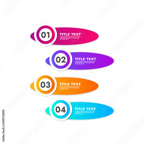 Modern Colorful Infographic Template with Multi Section Information Layout