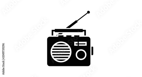 Tableau sur toile Portable Radio Vector Icon