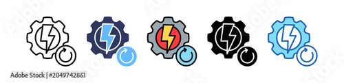 Valokuva Resource Renewal multiple icon