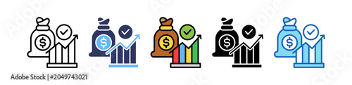 Economic Recovery multiple icon