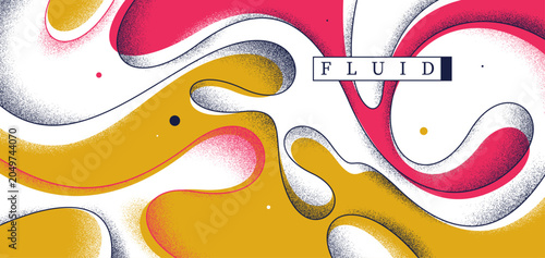 Фотография Lava in dynamic motion vector joyful abstract background, curvy lines and textures wallpaper art, emotional and expressive graphics of fluid