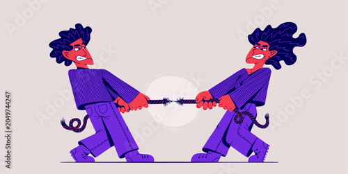 Tableau sur toile Toxic relationship concept