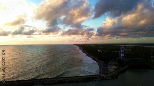 sunset over the sea