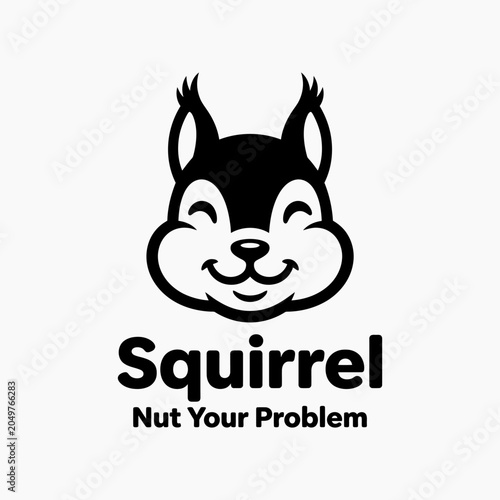 Photos Smiling cartoon squirrel face closeup.