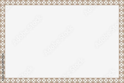 Simple flat geometric frame background with copy space.