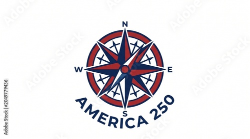 America250 Compass Freedom Icon
