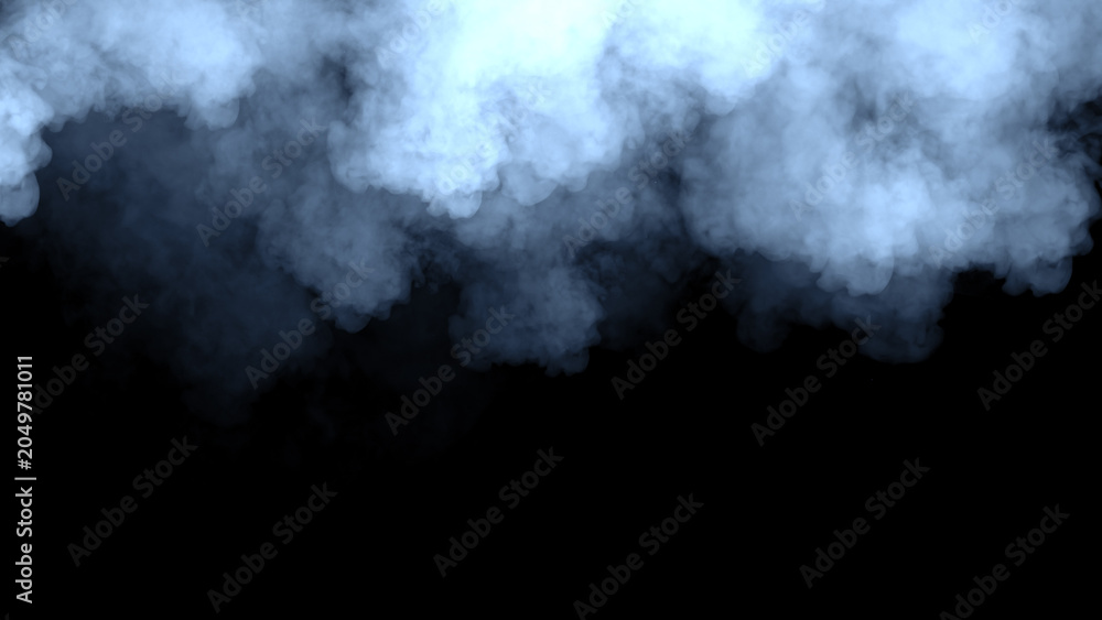 Naklejka premium Fog and mist effect on black background. Smoke texture overlays. Design element.