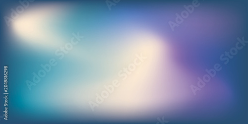 Abstract Blue and Purple Gradient Background With Soft Cream Glow and Blurred Modern Fluid Shapes.