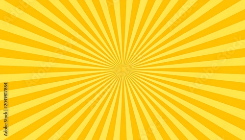 Radiant Yellow Sunburst Background Pattern Design.