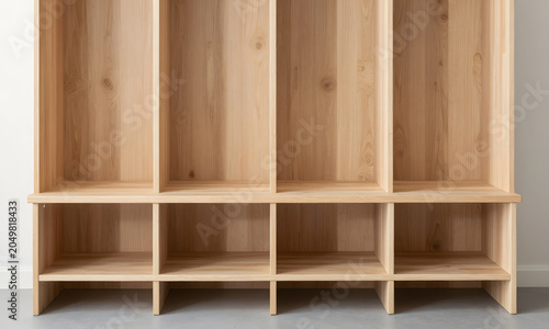 Empty Wooden Shelves