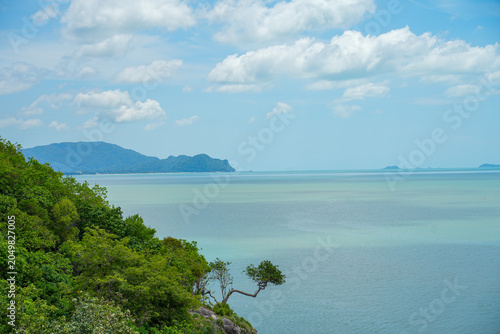 Beautiful seaside views in tropical Asia.