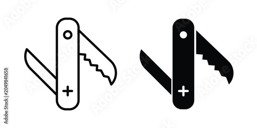 Tableau sur toile swiss knife icon