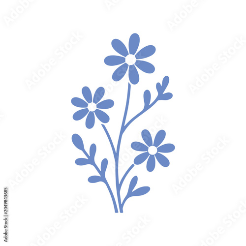 Blue Wildflower Floral Design