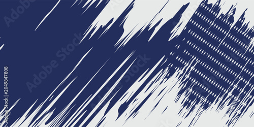 Bild auf Leinwand Abstract halftone wave dots background