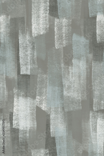 Abstract Seamless Painted Texture Pattern with Layered Brushstroke Blocks in Soft Gray and Blue Tones