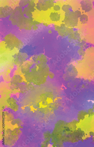 Abstract background with colorful paint brush strokes