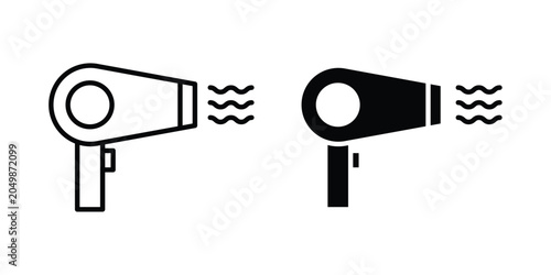 Принти на полотні Hair dryer icon