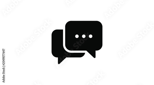 Photos speech bubble with typing dots silhouette message communication dialogue chat ta