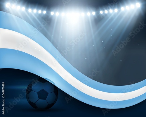 Argentina Soccer Flag Stadium Background, Argentina, football, soccer