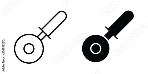 Tableau sur toile Pizza Slicer icon