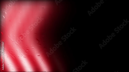 Abstract Red Light Arrow Beams Through Frosted Fogged Glass Background Loop
