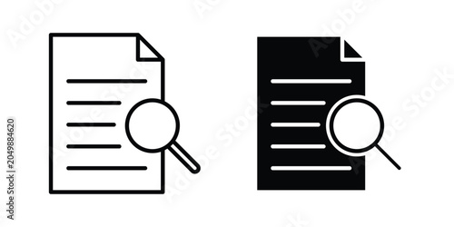 Quadro su tela Research icon