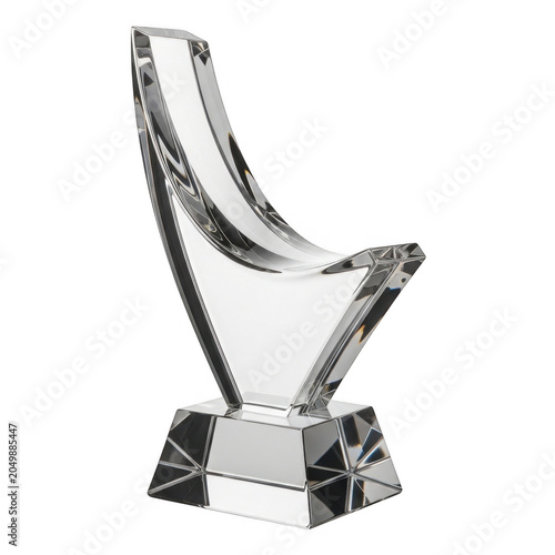 Modern trophy cup on a pedestal award icon