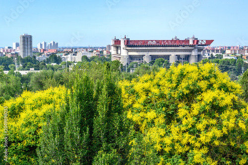 Konstfotografi Milano, stadio Meazza, San Siro, visto dal Monte Stella