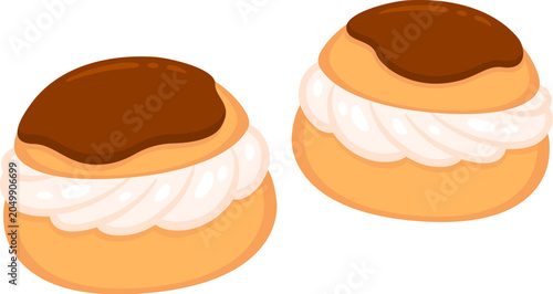 Bild auf Leinwand Bolludagur (Cream Bun Day), Iceland tradition