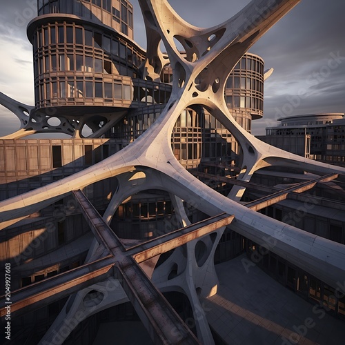 Modern Architecture Metal Structure Building.