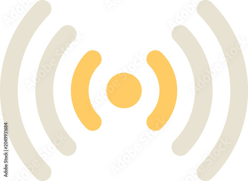 Fotografía Wireless signal emitting waves representing network connectivity and communicati
