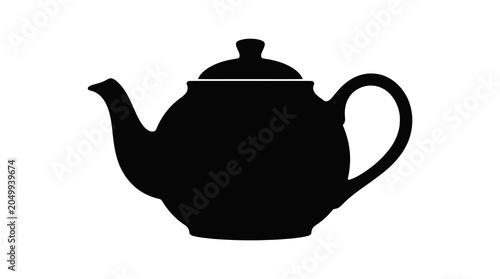 Teapot Silhouette Vector Illustration