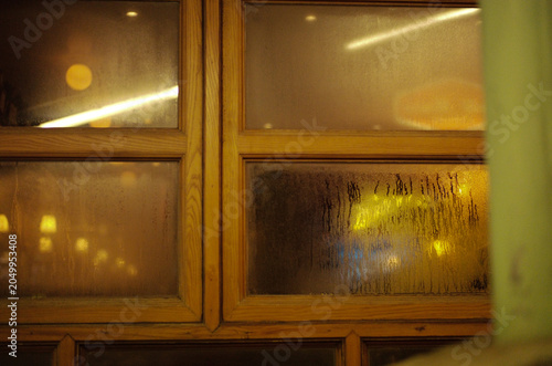 window in the dark
