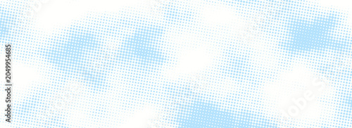 Foto Cute retro comic-style baby blue backdrop with classic halftone dots and playful pop art character, perfect for boy baby shower themes, posters, banners, and creative graphics