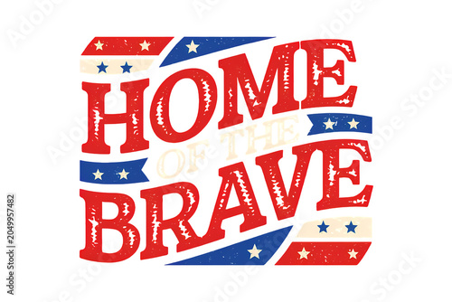 Home brave patriotic isolated on transparent background