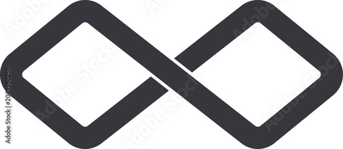Canvas-taulu Infinity symbol creating a continuous loop, representing eternity and boundless