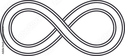 Photos Infinity symbol graphic design demonstrating continuity and timelessness
