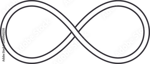 Fotografía Infinity symbol graphic design illustrating limitless, looping, and everlasting