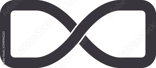 Slika na platnu Infinity symbol graphic portraying limitless connections, eternity, and a contin