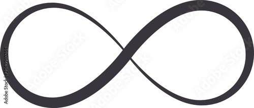 Fotografie Infinity symbol graphic design conveying eternity and limitless potential