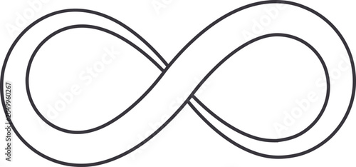 Bilde på lerret Infinity symbol graphic design illustrating endlessness and unlimited potential