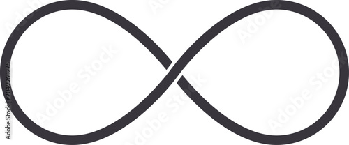 Fotografie Infinity symbol graphic signifying unlimited possibilities and continuous connec